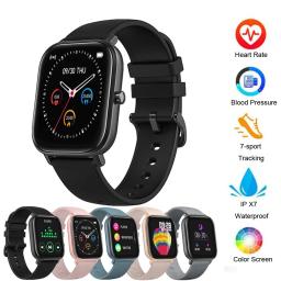 Smartwatch esportivo P8 com monitor de freqüência cardíaca, pulseira de fitness, tela sensível ao toque, IPX7, alta definição, suporte multilíngue - Image 2