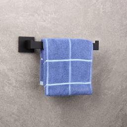 304 Toalheiros de Aço Inoxidável, Suporte do papel higiênico, Suporte do sabão líquido, Barra de toalha, Acessórios de WC, Preto fosco, Banheiro Hardware - Image 6