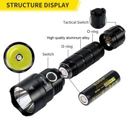 Sofirn C8G 21700 Powerful Tactical Flashlight SST40 2000lm 18650 A lanterna LED de alta potência mais potente do mundo com 2 conjuntos de indicadores de rampa ATR Lanterna para acampamento e caminhada ao ar livre - Image 6