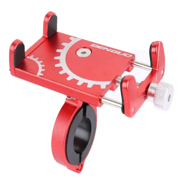Suporte de Alumínio para Telefone Móvel em Bicicleta - Acessórios de Ciclismo e Scooter para Mountain Bike