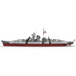 Militar Bismarck Navio de Guerra Building Blocks Set, DIY Bricks Display Model, coleção de presente do miúdo, MOC Bout - Image 5