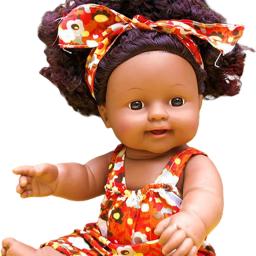 Bonecas reborn realistas, afro-americanas, olhos pretos, abertos, bebê realista - Image 6