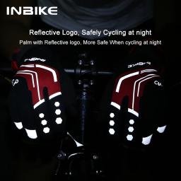 Inbike inverno luvas de ciclismo almofada gel térmica bicicleta mtb luvas estrada esporte ao ar livre luva para ciclismo acessórios à prova vento - Image 2
