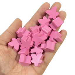 100 madeira meeples 14 cores 16mm extra jogo de tabuleiro peças de substituição componentes de jogos de mesa e acessórios de atualização - Image 5