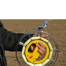 Carretel de pipa de aço inoxidável, 9km, 25cm, locível, esportes ao ar livre, acessórios voadores com 1000 pés/304m, corda de pipa kevlar - Image 4