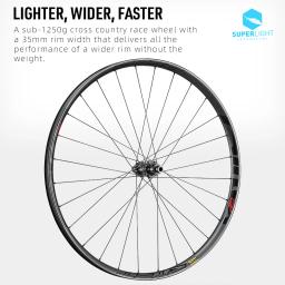 Ryet mtb conjuntos de rodas de bicicleta carbono 36t catraca assimétrica superleve 1250g 29er xc rodas 35mm largura mountain bike jantes parte da bicicleta - Image 2