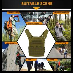 Colete tático leve JPC, Armadura corporal ao ar livre impermeável, Plate Carrier Hunting Vest, Equipamento de segurança da selva, Jogo CS - Image 6
