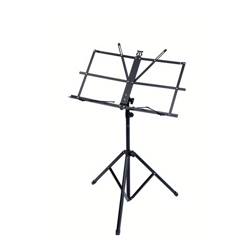 Portátil e ajustável Estável Music Stand, Bolsa de Transporte, dobrável e dobrável Titular com Music Folha Clipe Titular, 1Pc - Image 1