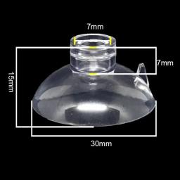 Ventosa transparente para aquário, suporte do tubo de ar, bomba do tanque de peixes, oxigênio tubo de ar, fixação acessórios, preto, 10pcs - Image 3