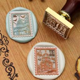 Selo Retro Selos Artísticos para Envelope, Cera Sealin, Cartão, Presente DIY, Convite De Casamento Decoração - Image 5
