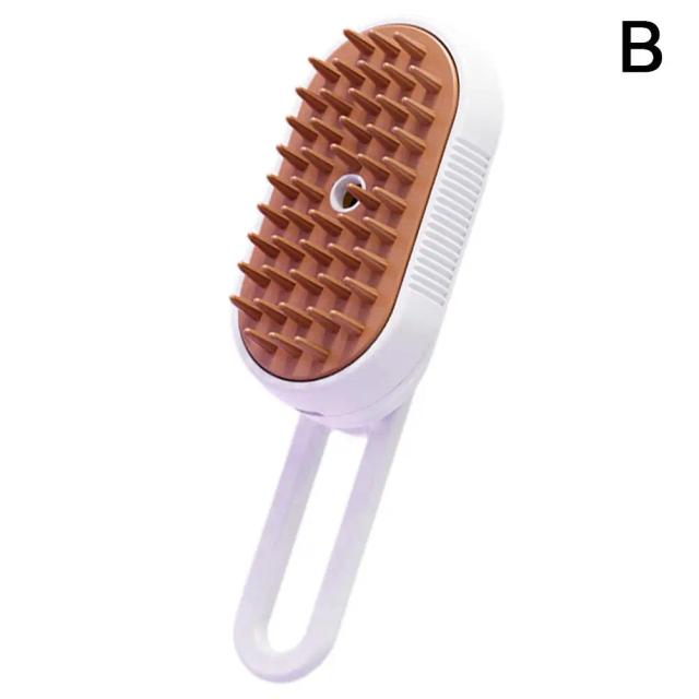 Escova a Vapor 3 em 1 para Pet Grooming: Limpeza, Massagem e Depilação de Cães e Gatos