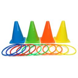 Cones de plástico macio Ring Toss Throwing Game, Carnaval Combo Set, Jogos de festa, brinquedo para criança, adulto - Image 5