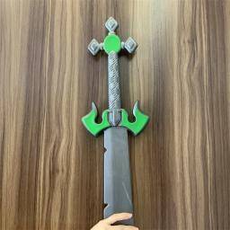 WW-Mestre Yi Espada, Faca Grande, A Arma Wuju Bladesman, Greatsword Cosplay, Segurança PU Borracha, Presente Brinquedos Prop, 1:1 - Image 1
