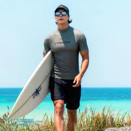 Sailbee proteger surf rash guard men banho de manga longa maiô dos homens rash guard surf camisa para natação vela transporte da gota - Image 4