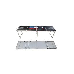 8FT Portátil padrão personalizado cerveja pong alumínio mesa dobrável ajustável piquenique camping mesa para o jogo do partido - Image 6