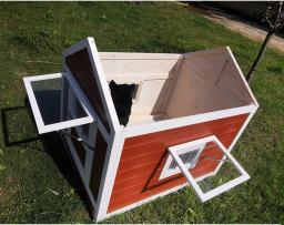 Casa de gaiola de madeira, Animal fofo, Pet Shop, Canil de cães, Casa grande, Produtos ao ar livre - Image 6