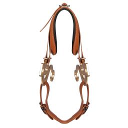 Ajustável hackamore cavalo bit couro marrom inglês ocidental brida acolchoada nariz curb corrente equestre equitação equipamentos esportivos - Image 2