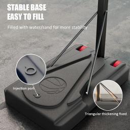 Basquete ajustável para crianças e adultos, suporte móvel, interior e exterior, prática de tiro, equipamento de treino de basquetebol - Image 6