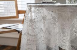Toalha de mesa bolo fotografia fundo adereços decorar branco retangular quadrado rendas bordado mesa pano para festa aniversário - Image 3