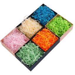 Enchimento De Papel De Raffia Enrugado, Peças De Papel Colorido, Caixa De Presente, Casamento, Festa De Aniversário, Feriado, Colorido, 100g - Image 6