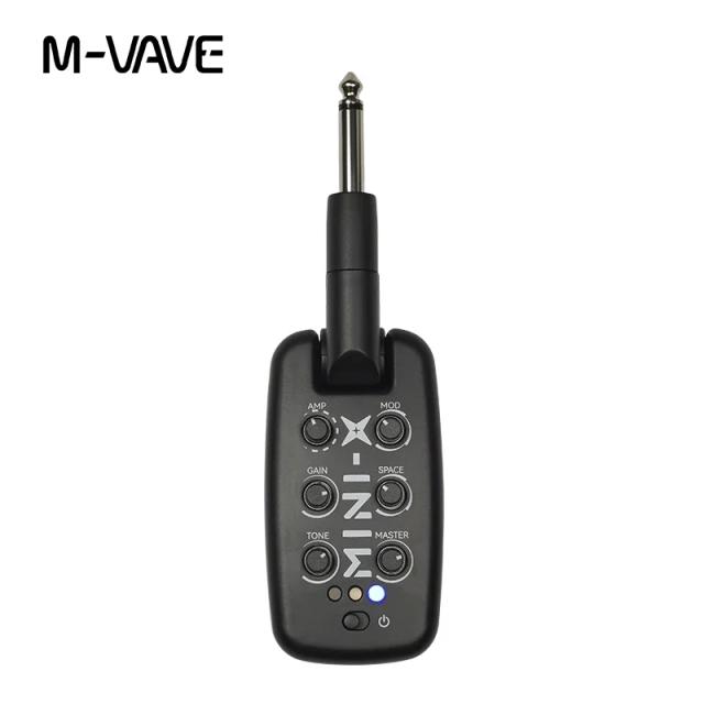 M-VAVE MINI-X Amplificador de Guitarra Portátil Recarregável com 9 Tons