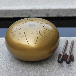 10 polegadas 8-tom de aço língua tambor zen práticas instrumento meditação exercício ferramentas aliviar o estresse percussão com acessórios - Image 1