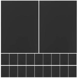 Papel papelão preto para artesanato DIY, papelão A4, ferramentas de pintura origami branco, desenho, 20 folhas - Image 2