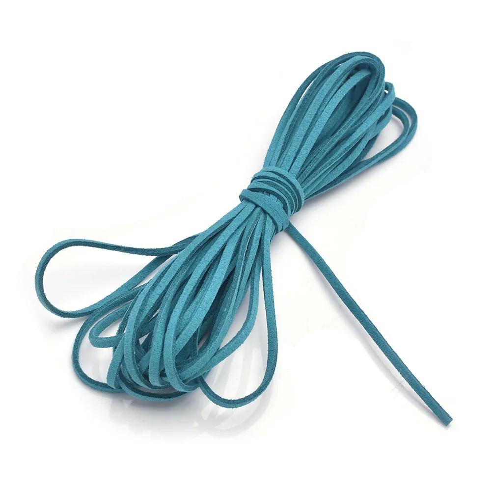 Micro-Fibra de couro liso Lace Beading Thread, Faux Suede Cord, Veludo Cordas, Beading Suprimentos, 3mm, 5m - Image 1