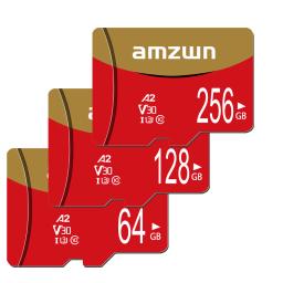 AMZWN Cartão Micro TF/SD Classe 10 Cartão de Memória Pequena Capacidade 32GB 64GB 128GB 256GB Adequado para Câmeras, Celulares - Image 3