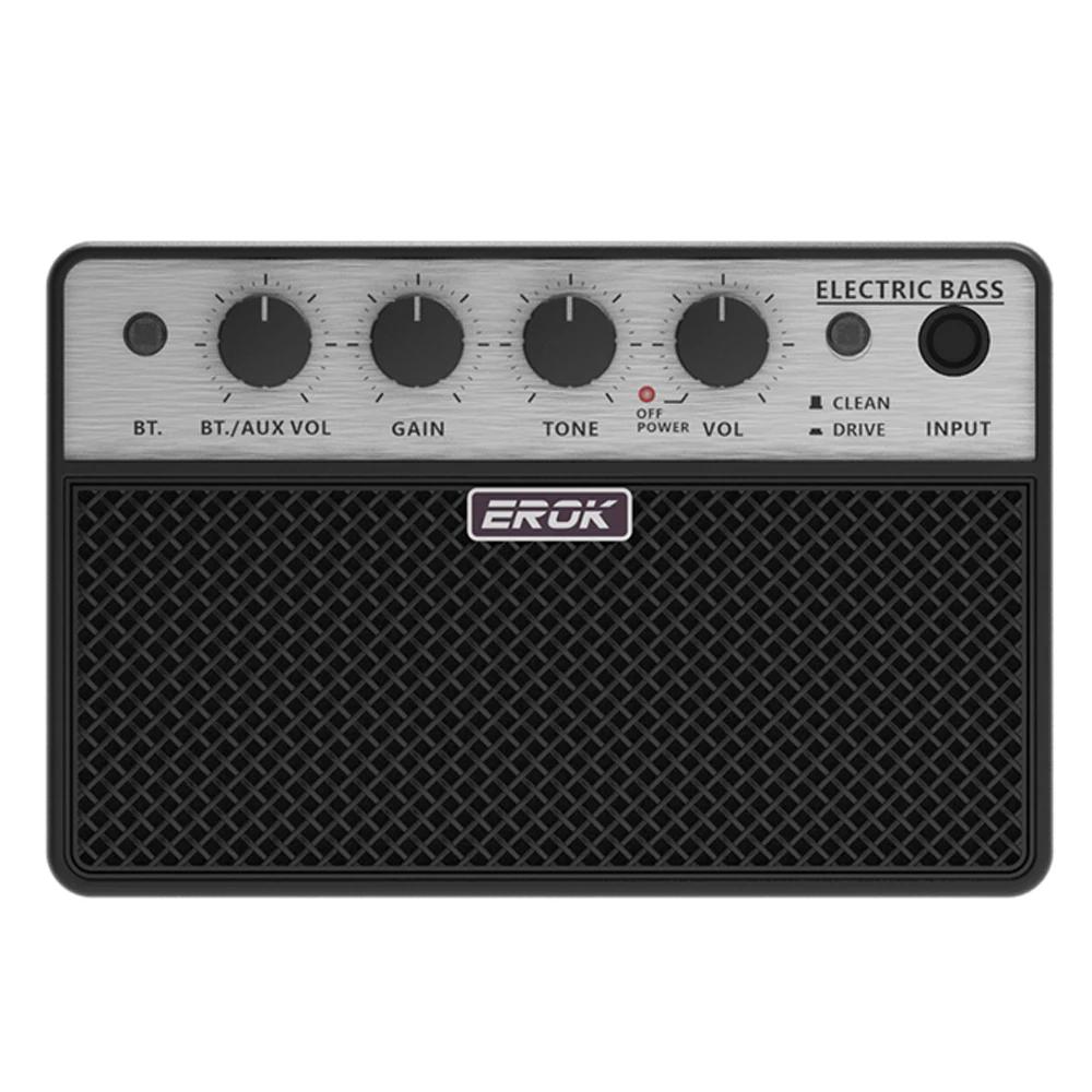 Mini amplificador portátil guitarra elétrica, amplificador de guitarra com efeitos Clean e Drive, pequeno alto-falante, Prática Acessório, Amp Bluetooth, EROK - Image 1