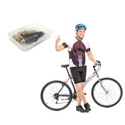 Cobre bicicleta válvula adaptador conjunto, bicicleta pneu bomba adaptador kit, Inflator bomba acessório, SV, AV, DV, 15pcs, novo - Image 4