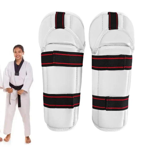 Protetores de Braço e Cotovelo para Esportes de Combate: Equipamento de Proteção em PU para Taekwondo e Boxe