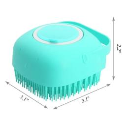 Pet Dog Shampoo Brush, Cat Massage Comb, Grooming Scrubber para banho de cabelo curto, borracha de silicone macia, 2.7oz, 80ml - Image 6