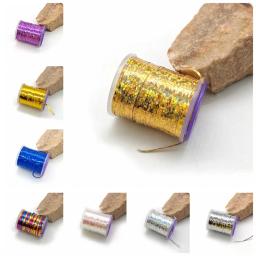1mm enfeites holográficos voar amarrando material de fita flash de enfeites planos para streamer ninfas materiais de nervuras corporais - Image 4