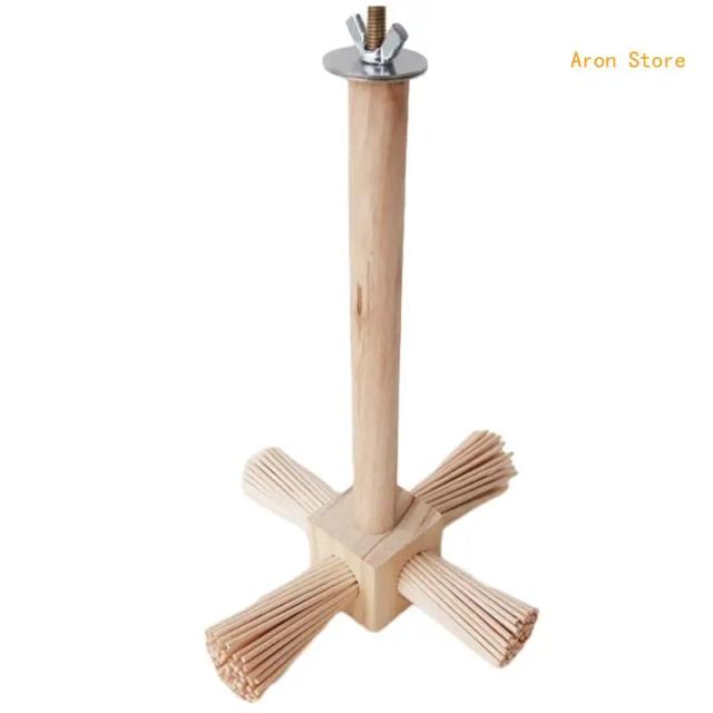 Suporte Natural para Pássaros: Poleiros de Madeira para Papagaios e Gaiolas
