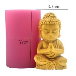 3d molde de silicone buda gesso escultura de concreto que faz a decoração da casa resina epóxi molde diy formas - Image 6