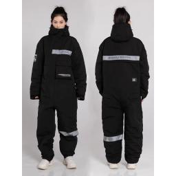 Jaqueta de motociclismo a prova de vento masculina e feminina, equipamento cross country, terno de esqui, inverno - Image 5