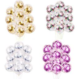 Conjunto de balões de látex transparente para decoração de festa, conjunto de 10 peças, para aniversário, casamento, atacado - Image 2