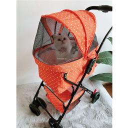 Simples leve dobrável pet carrinhos, cão pequeno do agregado familiar, moda moderna, roda universal, gato e cão suprimentos - Image 4