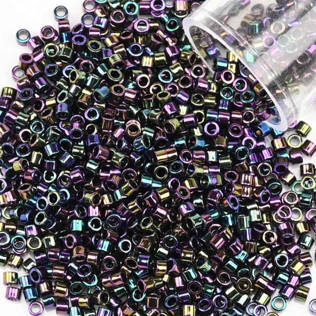 Contas de Vidro Metálicas 2mm 1200 Peças para Joias DIY