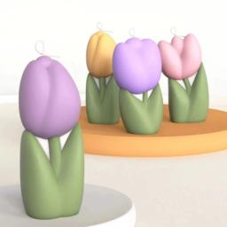 Molde cera forma tulipas, tema flor, molde fundição silicone, moldes velas coloridas, acessórios, presentes - Image 4