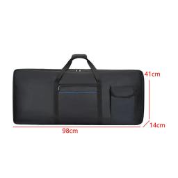 Estojo acolchoado do teclado com alças de mochila, 61 teclas, estojo, piano eletrônico - Image 6