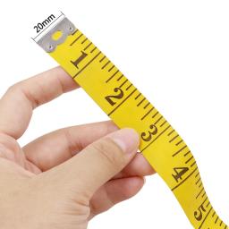 Fita De Medição Portátil, Dupla Escala, Fibra De PVC, Medição Do Corpo, Costura De Pano De Alfaiate, 3M, 120 Polegada - Image 4