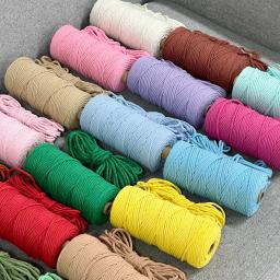 Macramé Corda De Cabo De Algodão Colorido, Fio De Rosca, Materiais E Ferramentas De Macramé, Artesanato De DIY, Festa, Decoração De Casa, 3mm, 10 Metros - Image 2