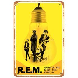 Metal decoração placa, banda rock vintage, estanho parede arte cartazes, estilo retro, para os homens, caverna, bar, bar, clubes, café, pintura ferro - Image 5
