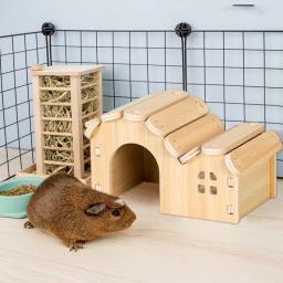 Casa Dupla Camada para Animais Pequenos, Casa do Hamster Anão, Casa do Hamster - Image 1