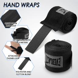 Bandagens De Boxe De Algodão Macio e Elástico, Envoltórios De Mão Para Sanda, Muay Thai, Karatê, Protege Punhos, Melhorando a Fitness - Image 1