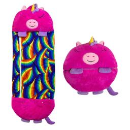 Saco de dormir infantil com travesseiro, saco de pelúcia confortável infantil, saco de dormir quente, animal, meninos, meninas, presente de aniversário, macio - Image 1