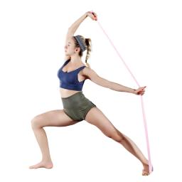 Faixas elásticas de treinamento longo yoga pilates faixa de resistência para corpo inferior físico faixas elásticas de exercício de força em casa - Image 6