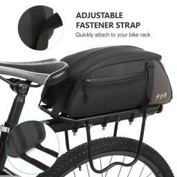 Impermeável bicicleta traseira Rack Bag, portador de bicicletas, ciclismo rack traseiro, grande capacidade, mountain bike - Image 4